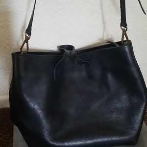 Madewell zip top transport tote